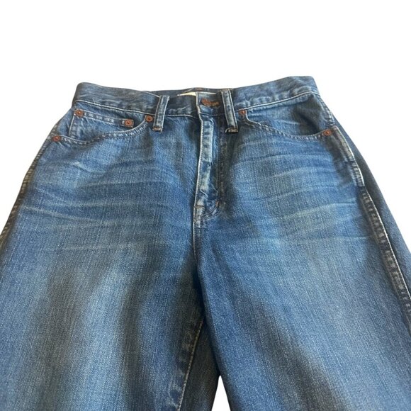 Madewell Rigid Demi-Boot Crop Jeans Medium Wash Denim 100% Cotton Size 26 Womens - Picture 2 of 12